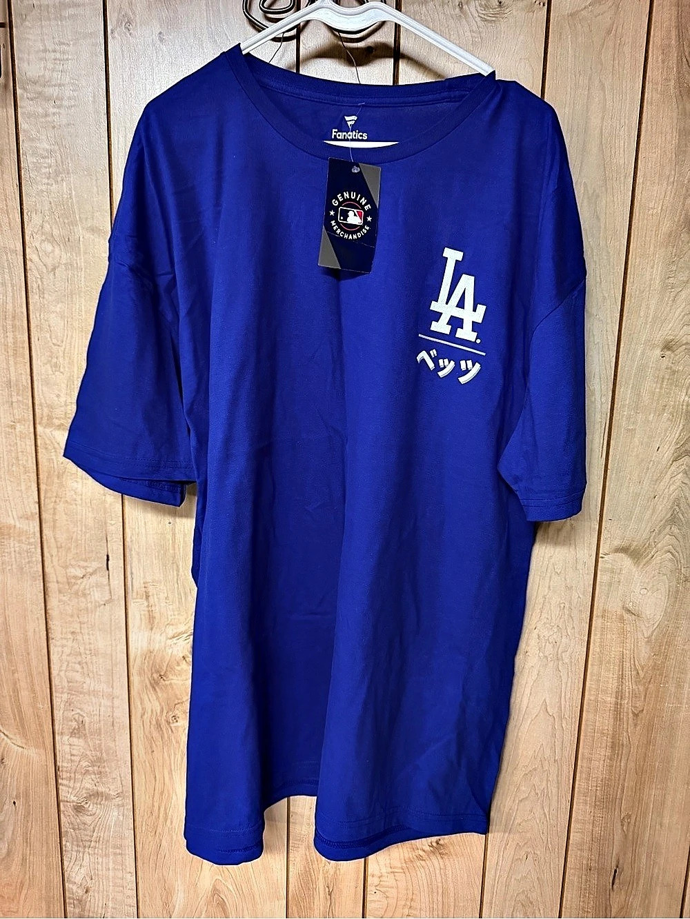 Fanatics Los Angeles Dodgers Mookie Betts Anime Graphic T-Shirt Blue & White 3XL